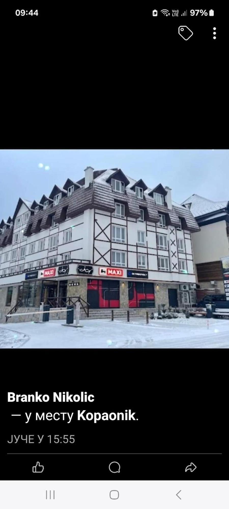 Apartman Kraljevi Cardaci Sadikovic Sa Garazom Kopaonik Buitenkant foto
